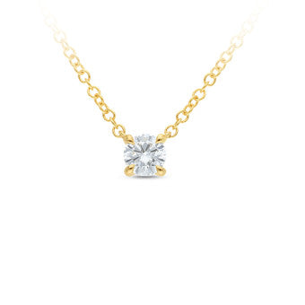 9ct Yellow Gold Lab Grown Diamond 0.25ct Necklace