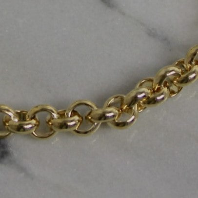 9ct Yellow Gold Round Link Belcher Bracelet