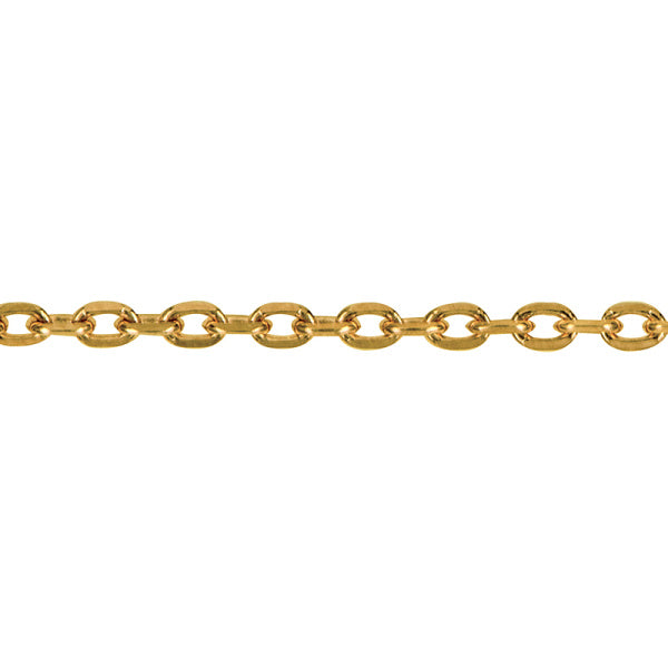 9ct Yellow Gold Diamond Cut Cable Chain 45cm