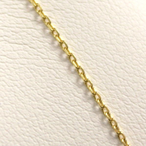 9ct Yellow Gold Oval Cable Link Chain 40cm