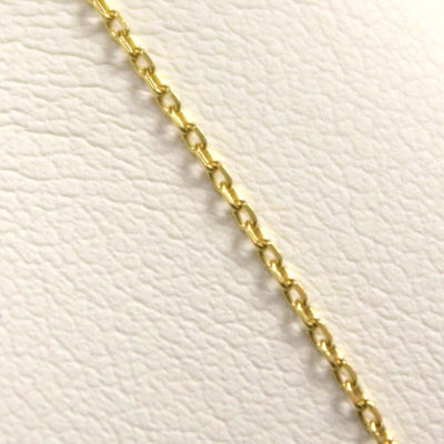 9ct Yellow Gold Oval Cable Link Chain 40cm