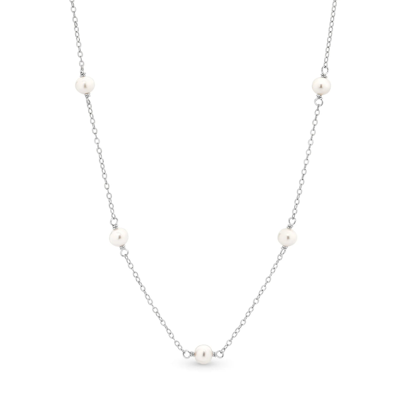 Elodie Oval 5mm FWP Chain Necklace