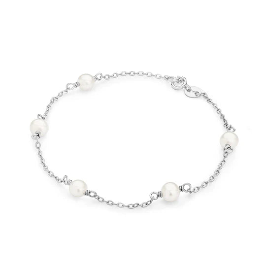 Ikecho Elodie Oval 5mm FWP Chain Bracelet