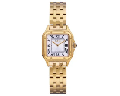 JAG Riana White Face/Gold Bracelet 26mm Ladies Watch