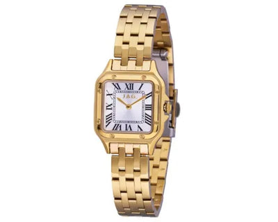 JAG Riana White Face/Gold Bracelet 26mm Ladies Watch