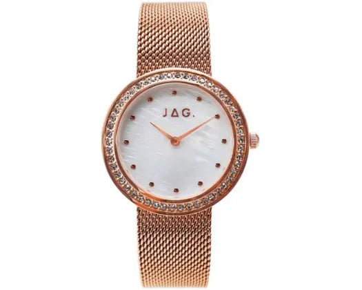 JAG Henley White MOP Dial 35mm Rose Gold Bracelet Ladies Watch