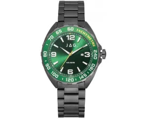 JAG Avoca Quartz Gunmetal Grey/Green 47mm Mens Watch