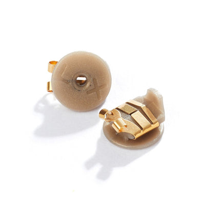 Lox Secure Locking Earring Backs - 2 Pairs Gold