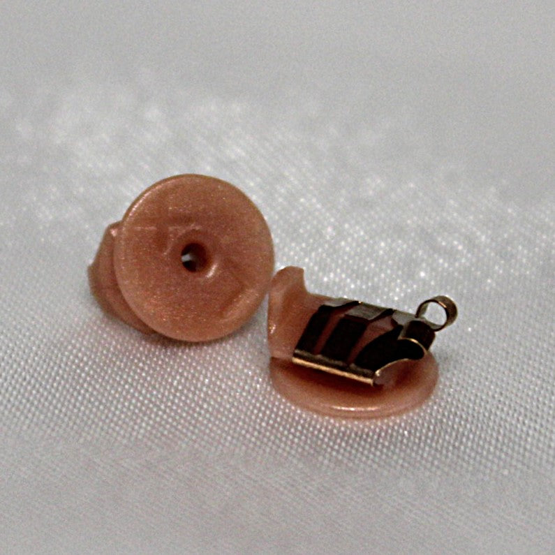 Lox Secure Locking Earring Backs - 2 Pairs Rose Gold