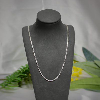 Sterling Silver 1.4mm Box Chain Necklace