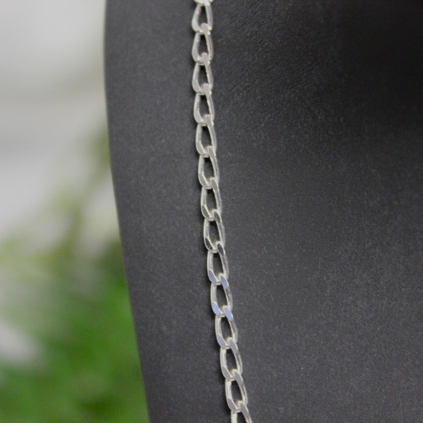 Sterling Silver 2.7mm Long Curb Chain Necklace