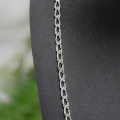 Sterling Silver 2.7mm Long Curb Chain Necklace