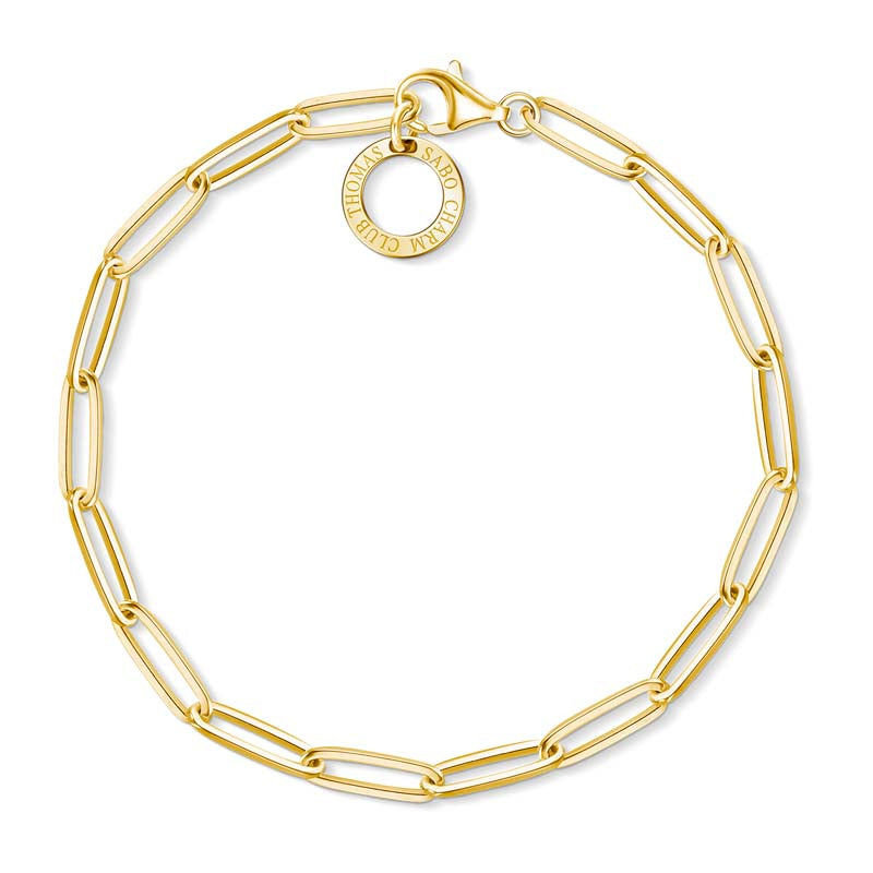 Thomas Sabo Long Link Bracelet Gold Plated 18.5cm