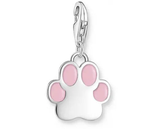 Thomas Sabo Charm Pink Paw Print