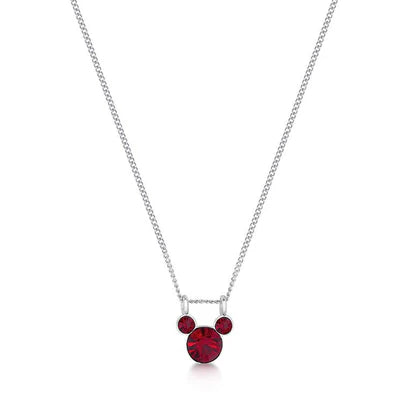 Disney Mickey Mouse Birthstone Necklace January