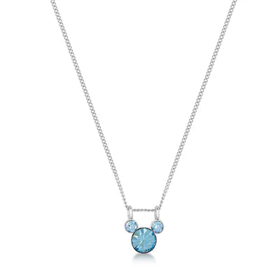 Disney Mickey Mouse Birthstone Necklace March