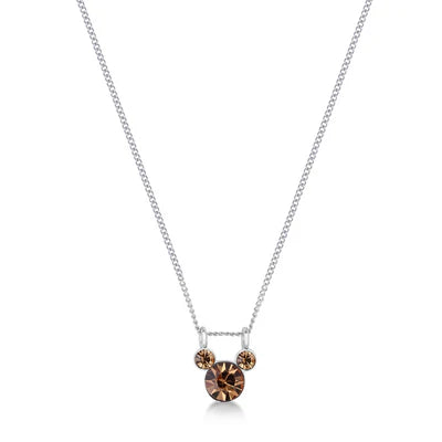 Disney Mickey Mouse Birthstone Necklace November