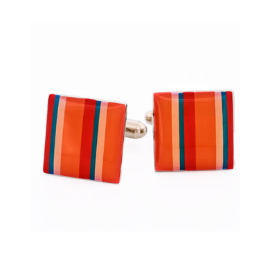 Stainless Steel Multi Striped Cufflinks