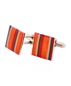 Stainless Steel Multi Striped Cufflinks