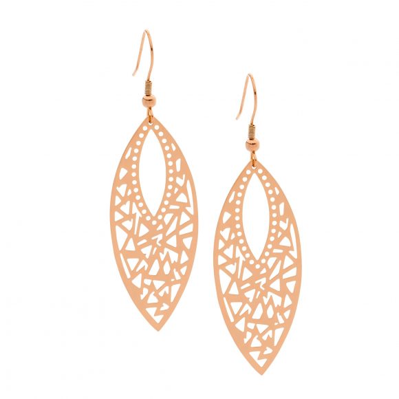 Filigree Leaf Drop Earrings