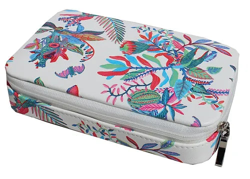 Jewellery Travel Case White Flora