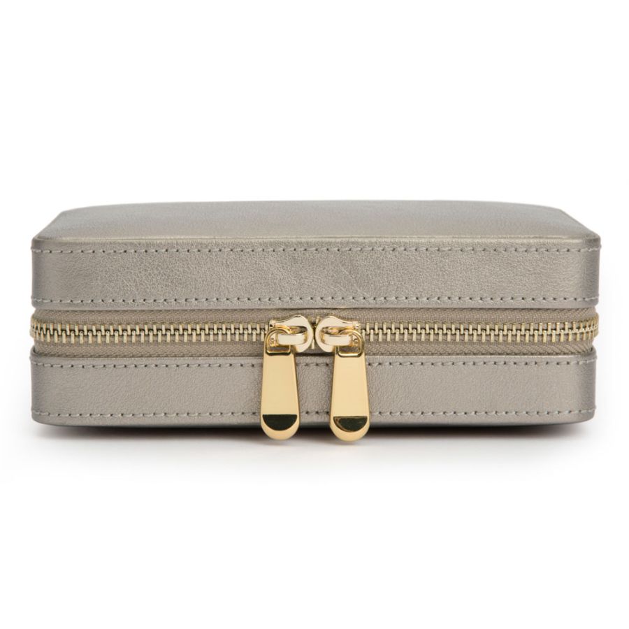 Palermo Jewellery Zip Case Pewter LusterLoc™ Anti-tarnish Lining