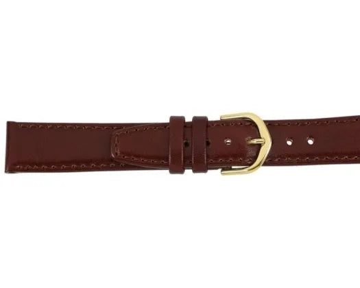 Watchband Brown Tan Royal Calf Leather Strap 12mm