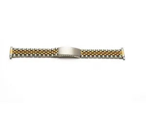 Watchband Bracelet 2-Tone Metal 16-22mm