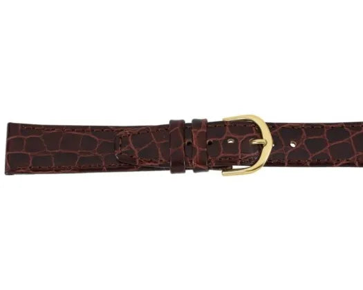 Watchband Brown Tingha Croc Leather Strap 22mm