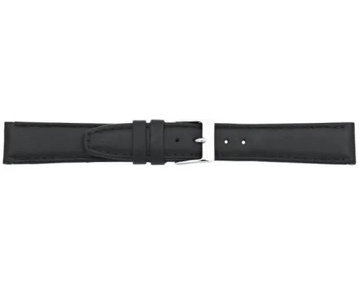 Watchband Black Florence Calf Leather Strap 20mm