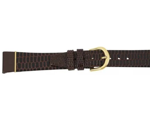 Watchband Brown Royal Alligator Leather Strap 14mm