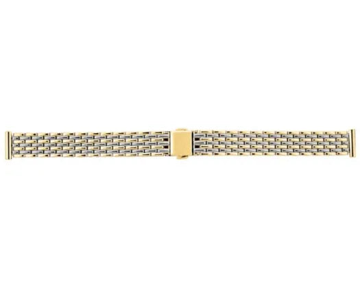 Watchband 2-Tone Gold/Silver Bracelet Strap12mm